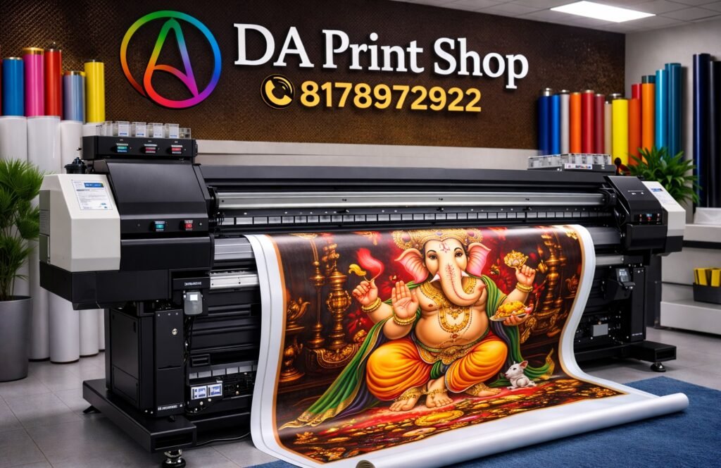 Flex vinyl sticker printing service in Noida by DA Print Ad