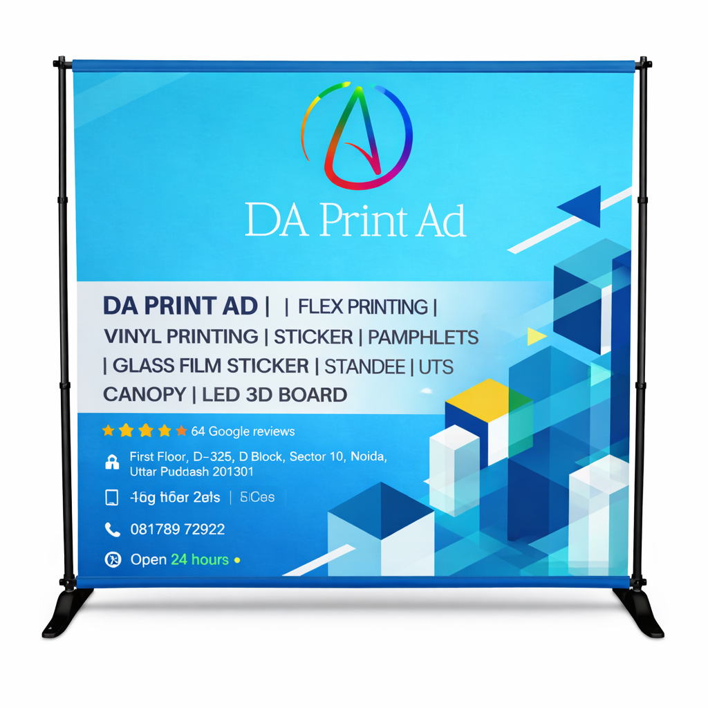 Backdrop Board Printing in Noida for Events, Stage Backgrounds and Exhibitions – DA Print Ad
