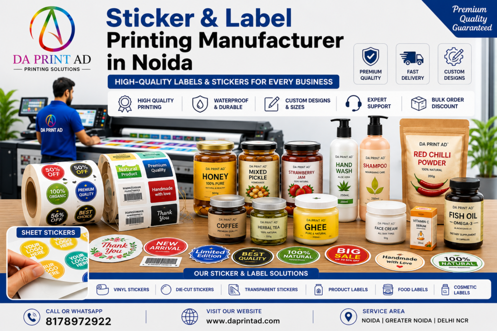 Sticker and Label Printing Manufacturer in Noida